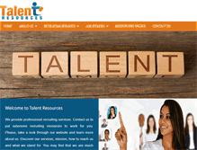 Tablet Screenshot of mytalentresources.com